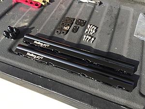 Flex fuel injectors, height adapters, holley fuel rails, throttle body-img_0222.jpg